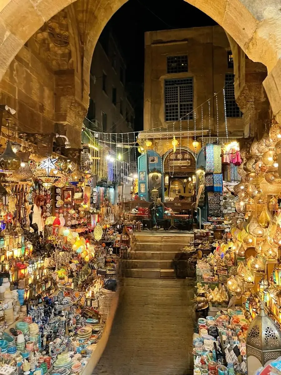 The Khan El Khalili bazaar in Cairo
